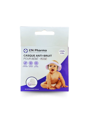Casque anti-bruit bébé – rose