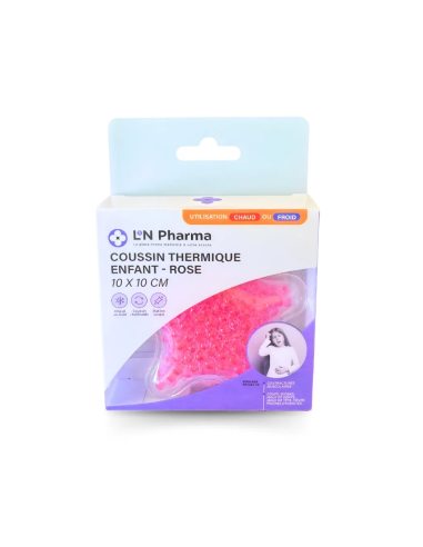 Coussin thermique enfant – rose 10 x 10 cm
