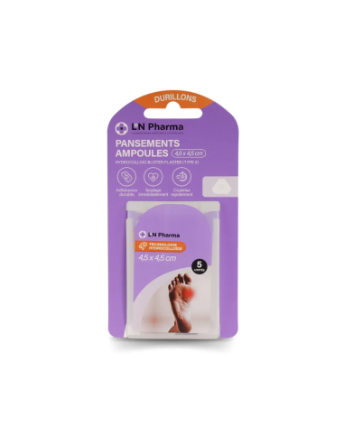 Pansements ampoules durillon 4,5 X 4,5 cm