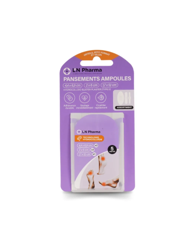 Pansements ampoules Mix 5 pièces