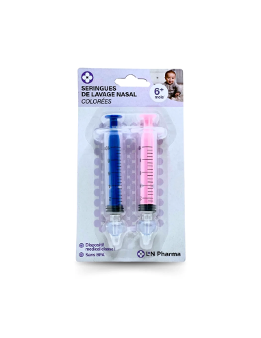 Seringues nasales bébé colorées