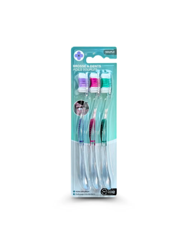 Brosse à dents pack 3 - Souple