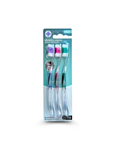 Brosse à dents pack 3 - Medium