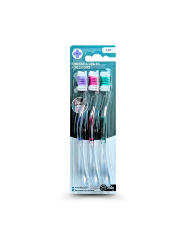 Brosse à dents pack 3 - Dur